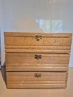 3 stuks houten kistjes; samen €15, Minder dan 50 cm, Gebruikt, Minder dan 50 cm, Ophalen of Verzenden
