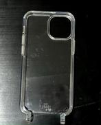 Lanyard case Iphone 13 mini - doorzichtig - amper gebruikt, Comme neuf, Enlèvement, IPhone 13 mini, Housse ou Sac
