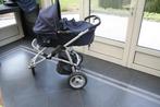 Multifunctionele blauwe kinderwagen (Quinny), Kinderen en Baby's, Kinderwagens en Combinaties, Gebruikt, Quinny, Met reiswieg