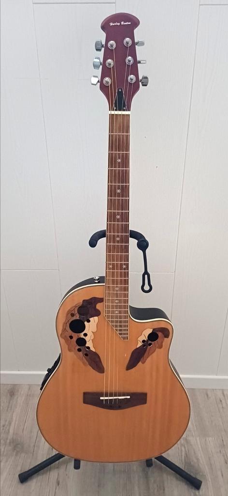 Guitare acoustique Harley Benton HBO-850 NT, Muziek en Instrumenten, Snaarinstrumenten | Gitaren | Akoestisch, Zo goed als nieuw