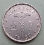 1923 Goed voor 2 frank, Postzegels en Munten, Munten | België, Verzenden, Metaal, Losse munt