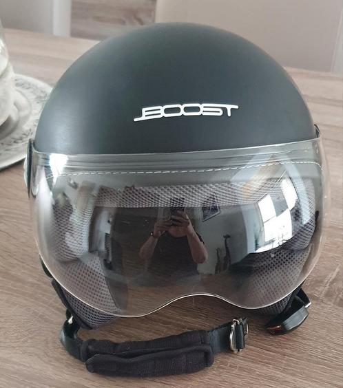 Motor- brommerhelm Boost XS 53-54, Fietsen en Brommers, Brommerhelmen, Gebruikt, Ophalen