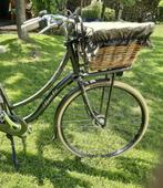 Mooie rieten fietsmand met afdek cover, Ophalen, Fietsmand
