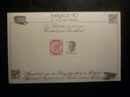 Belgique 1990 Feuillet-souvenir « Belgica 90", Envoi