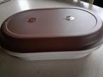Ovale vintage doos van Tupperware, Huis en Inrichting, Ophalen, Nieuw, Crème, Bus of Trommel