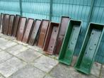gebruikte plantenbakken in kunststof  50/55/60/65/80 cm, Ophalen, Gebruikt, Kunststof, Tuin