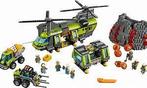 LEGO City Vulkaan Zware Transport Helikopter, Kinderen en Baby's, Ophalen of Verzenden, Zo goed als nieuw, Complete set, Lego