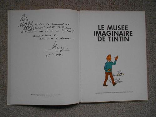 Kuifje - Le Musée Imaginaire de Tintin - dédicace Hergé 1979, Livres, BD, Comme neuf, Une BD, Enlèvement ou Envoi