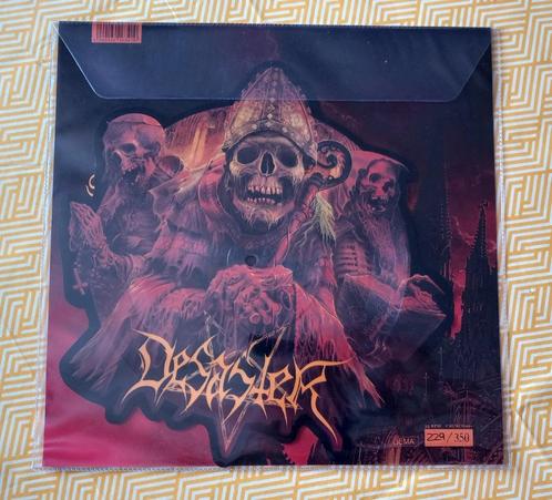 LP Desaster Shaped picture Sadistic Salvation nr. 229 van de, Cd's en Dvd's, Vinyl | Hardrock en Metal, Zo goed als nieuw, Ophalen