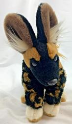 Wild Republic Afrikaanse wilde hond pluche knuffel 25 cm, Verzenden, Zo goed als nieuw, Hond