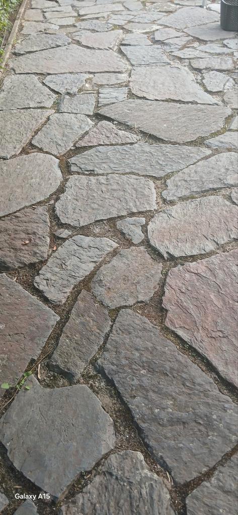 Franse arduin/blauwe hardsteen 60 vierkante meter, Tuin en Terras, Overige Tuin en Terras, Ophalen