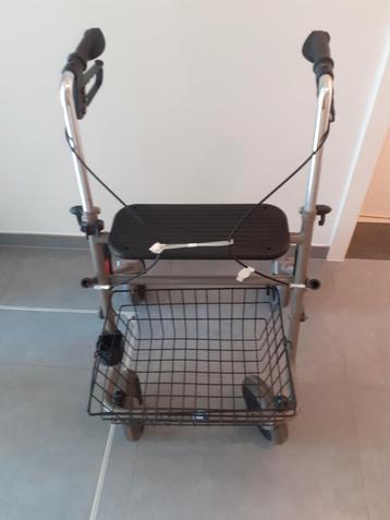 Rollator met mandje en zitstoel, Enlèvement, Pliable, Neuf