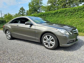 Mercedes E220 Coupe Blue Efficiency