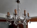 Kristallen kroonluchter, Huis en Inrichting, Lampen | Kroonluchters, Ophalen, Zo goed als nieuw, Brocante