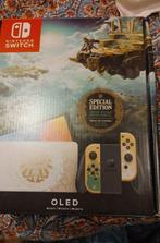 Switch OLED Zelda, Comme neuf, Enlèvement ou Envoi, Avec jeux, Avec 2 manettes