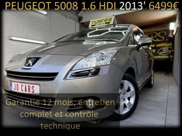 PEUGEOT 5008 1.6 HDI 115 ‼️GARANTIE 1 AN CTOK‼️ beschikbaar voor biedingen