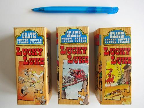 Spirou : 3 puzzles Lucky Luke (Nutricia 1996), Boeken, Stripverhalen, Gelezen, Meerdere stripboeken, Ophalen of Verzenden