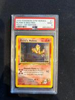 1/132 blaine's moltres 1e psa 9 € 575,00 holo, Ophalen of Verzenden, Losse kaart