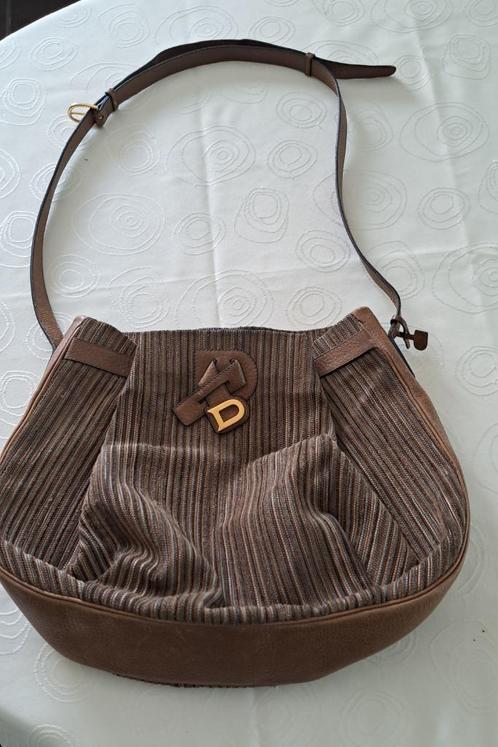 DELVAUX bruin Toile de Cuir, Handtassen en Accessoires, Tassen | Damestassen, Zo goed als nieuw, Schoudertasje, Bruin, Ophalen