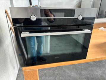 Zeer mooie AEG inbouw microgolf met grill!, Ophalen, Gebruikt, Microgolfoven, Grill