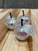 Set 3 decoratieve appeltjes 3 cm diameter, Ophalen of Verzenden, Gebruikt