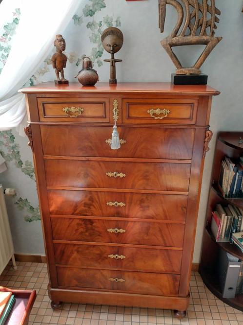 Superbe chiffonnière époque Louis-Philippe - Excellent état, Huis en Inrichting, Kasten | Stellingkasten, Ophalen