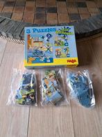 Haba puzzels brandweer en politie, Ophalen of Verzenden, Zo goed als nieuw
