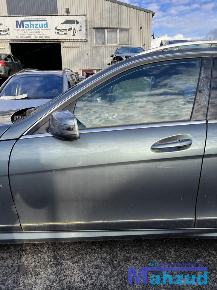 MERCEDES W204 S204 Groen 779 links voor deur 2011-2013, Auto-onderdelen, Carrosserie, Deur, Mercedes-Benz, Gebruikt, Ophalen of Verzenden