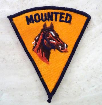 Patch Mounted Police, VS. Ter plaatse verzameld in 1980 beschikbaar voor biedingen