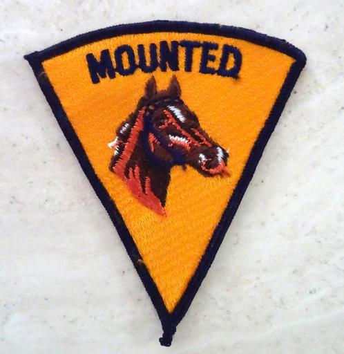 Patch Mounted Police, VS. Ter plaatse verzameld in 1980, Verzamelen, Complete verzamelingen en Collecties, Ophalen of Verzenden