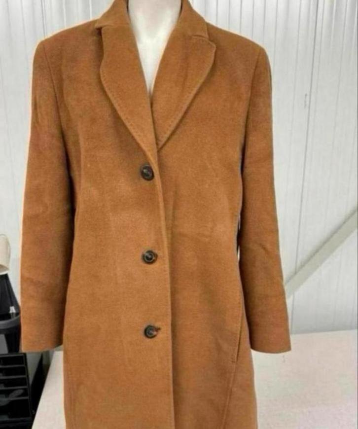 Vintage Trench Coat - Jobis Luxury angora-mohair wol jas L, Kleding | Dames, Jassen | Winter, Zo goed als nieuw, Maat 42/44 (L)