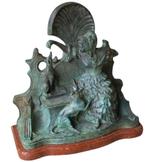 Antoon Amorgasti groen gepatineerde brons, Antiquités & Art, Art | Sculptures & Bois, Enlèvement