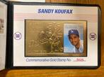 1996 MLB Sandy Koufax 23K Gold Foil Stamp, Envoi, Comme neuf, Autres types
