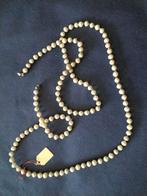 collier de perle blanche vintage 101cm fermoir à visser C101, Bijoux, Sacs & Beauté, Colliers, Synthétique, Enlèvement ou Envoi