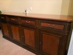 Dressoir in notelaar, Ophalen, Gebruikt, Klassiek, 200 cm of meer