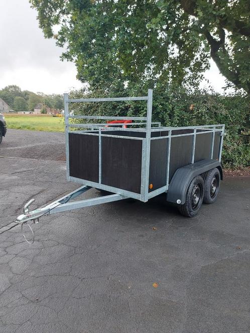 NIEUWE dubbelas XXL aanhangwagen! Rijbewijs b 750kg!, Auto diversen, Aanhangers en Bagagewagens, Zo goed als nieuw, Ophalen of Verzenden
