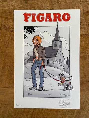 Ex Libris - Figaro numéroté et signé Steve Van Bael, Enlèvement ou Envoi, Comme neuf