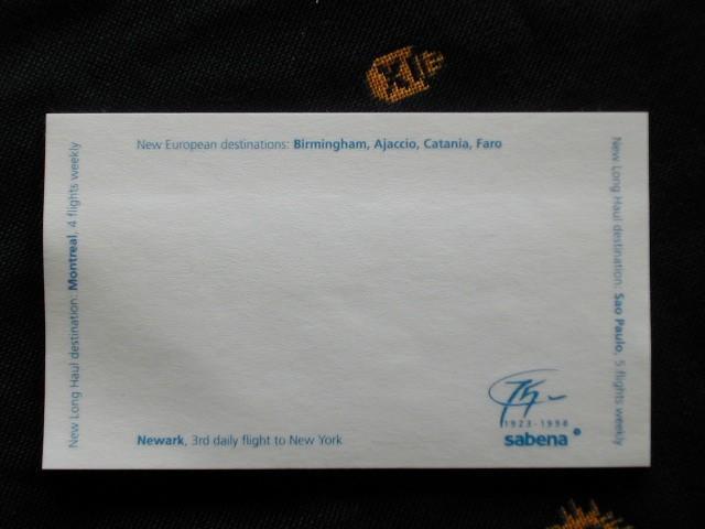 Sabena Document #044 Post-It page 7,5x12,7, Verzamelen, Sabenasouvenirs, Nieuw, Ophalen of Verzenden