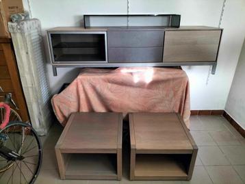 Meuble TV avec tables basses assorties