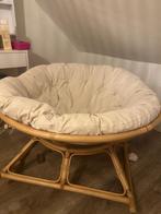 Schommelstoel (papasan), Osier ou Rotin, Enlèvement, Utilisé, Blanc