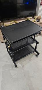 Klein verwijderbaar bureau op wielen, in hoogte verstelbaar, Ophalen