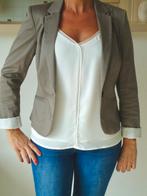 Blazer taupe, Enlèvement ou Envoi, Comme neuf, Taille 36 (S), Manteau