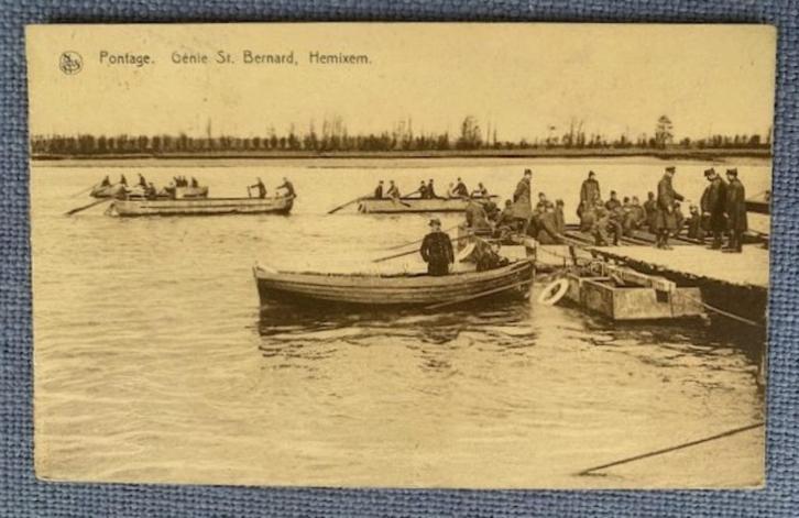 5) HEMIXEM - Hemiksem - Pontage Génie St Bernard - ca. 1920, Verzamelen, Postkaarten | België, Gelopen, Antwerpen, Voor 1920, Ophalen of Verzenden