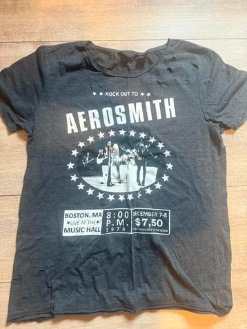 LCW Casual T-shirt met Aerosmith Print – Vintage Look beschikbaar voor biedingen