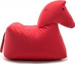 Pouf Sitting Bull Horse, Maison & Meubles, Sièges-poires, Enlèvement ou Envoi, Neuf, Rouge, Pouf