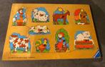 Vintage houten legpuzzel boerderij 1980, Ophalen of Verzenden