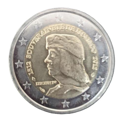 piece 2 euros Monaco 2012  Lucien 1er, Postzegels en Munten, Munten | Europa | Euromunten, Losse munt, 2 euro, Monaco, Ophalen of Verzenden
