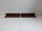 2 houten wandplankjes, Ophalen, Gebruikt