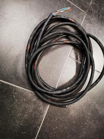 Dikke zware flexibele rubbermantel kabel 3g2.5 en 6meter.