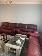 fauteuil, Huis en Inrichting, Fauteuils, Ophalen, Gebruikt, 150 cm of meer, Leer